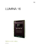 Preview for 1 page of Fancom LUMINA 16 Installation Manual