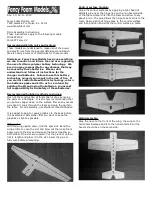 Fancy Foam Models 3dEPP001 Assembly Instructions preview