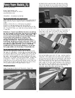 Preview for 1 page of Fancy Foam Models IndoorDepron001 Assembly Instructions Manual