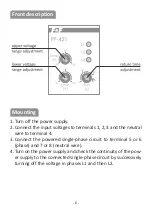 Предварительный просмотр 6 страницы F&F PF-421 TRMS Manual