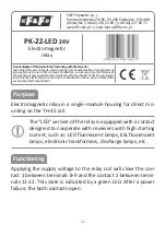 F&F PK-2Z-LED 24 V Manual preview