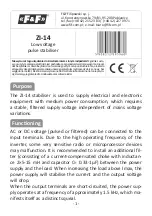 F&F ZI-14 Mounting Instructions preview