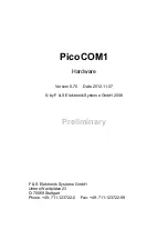 Preview for 1 page of F&S PicoCOM1 Hardware Manual