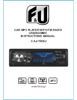 Preview for 1 page of F&U ca-2786su Instruction Manual