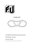 Preview for 1 page of F&U RCD9043BT Instruction Manual