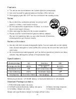 Preview for 3 page of F&V PRO150 User Manual