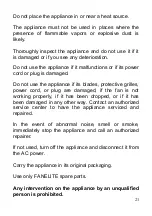 Preview for 21 page of Fanelite KF-5080 User Manual