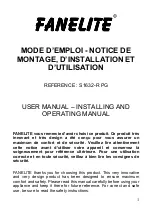 Fanelite S1632-RPG User Manual, Installing And Operating Manual preview