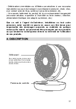 Preview for 12 page of Fanelite WT-F44 User Manual, Installing And Operating Manual