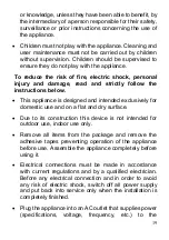 Preview for 19 page of Fanelite WT-F44 User Manual, Installing And Operating Manual