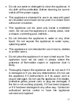 Preview for 21 page of Fanelite WT-F44 User Manual, Installing And Operating Manual