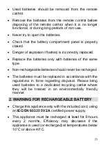 Preview for 23 page of Fanelite WT-F44 User Manual, Installing And Operating Manual