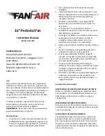 Preview for 4 page of FanFair FSF-1610 Instruction Manual