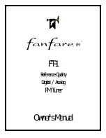 Fanfare FM FT-1 Owner'S Manual preview