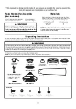 Preview for 4 page of Fanimation 0900746 Manual