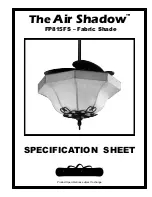 Fanimation Air Shadow FP815FS Specification Sheet preview