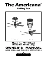 Fanimation Americana FP410 Series Owner'S Manual preview