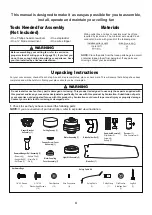 Предварительный просмотр 4 страницы Fanimation AMPED FP7634 Series Manual