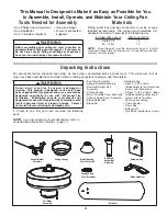 Preview for 3 page of Fanimation AP091002DC Owner'S Manual