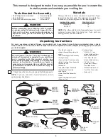 Preview for 4 page of Fanimation Benito FP8003 220 Series Owner'S Manual