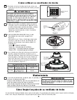 Preview for 28 page of Fanimation Benito FP8003 220 Series Owner'S Manual