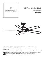 Preview for 1 page of Fanimation BENITO v2 FP8003B Series Owner'S Manual