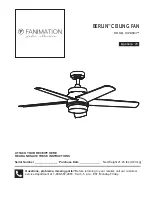 Предварительный просмотр 1 страницы Fanimation BERLIN LP8064 Series Instructions Manual