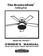Fanimation Breckenfield FP7951 Owner'S Manual preview