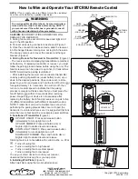 Preview for 2 page of Fanimation BTCR9U Specification And Instruction Sheet