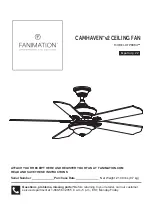 Предварительный просмотр 1 страницы Fanimation CAMHAVEN FP8094 Series Manual