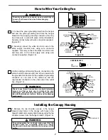 Предварительный просмотр 7 страницы Fanimation Cancun FP8009OB Owner'S Manual