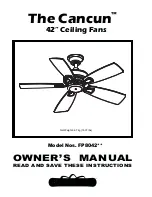 Fanimation CANCUN FP8042 SERIES Owner'S Manual preview