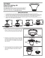 Fanimation CCK8002 Instruction Sheet предпросмотр