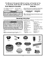 Предварительный просмотр 3 страницы Fanimation Centaurus FP4220 Series Owner'S Manual