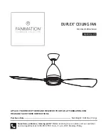 Fanimation DUPLEX FPD6254GR Manual preview