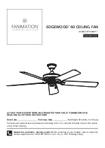 Preview for 1 page of Fanimation EDGEWOOD FP9060 Series Instructions Manual