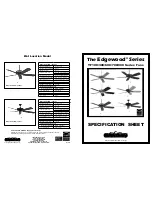 Fanimation Edgewood  TF100 Series Specification Sheet preview