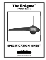 Preview for 1 page of Fanimation Enigma FP2120 Series Specification Sheet