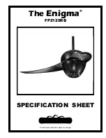 Предварительный просмотр 1 страницы Fanimation Enigma FP2120RB Specification Sheet