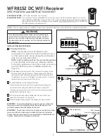 Preview for 1 page of Fanimation fanSync WFR8152 Specification And Instruction Sheet