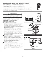 Preview for 6 page of Fanimation fanSync WFR8152 Specification And Instruction Sheet