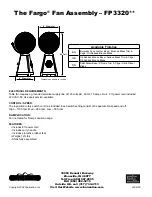 Preview for 2 page of Fanimation Fargo FP3320 Series Specification Sheet