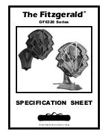 Preview for 1 page of Fanimation Fitzgerald OF6320 Series Specification Sheet