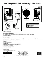 Preview for 2 page of Fanimation Fitzgerald OF6320 Series Specification Sheet