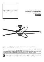 Preview for 1 page of Fanimation FLORID LP8300 Series Instruction Manual