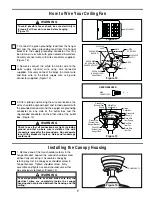 Предварительный просмотр 7 страницы Fanimation FP8012 series Owner'S Manual