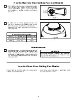 Preview for 11 page of Fanimation FP8050 The Quattro Owner'S Manual