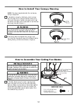 Preview for 12 page of Fanimation FPD7617 Series Manual