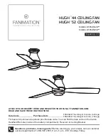 Preview for 1 page of Fanimation HUGH FPS8332B Series Owner'S Manual