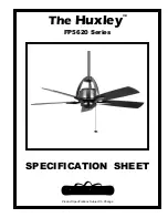 Fanimation Huxley FP5620 Series Specification Sheet preview